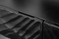SCORPION Solid TV board 160cm black mango wood hanging lowboard
