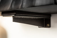SCORPION Solid TV board 160cm black mango wood hanging lowboard