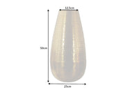 Elegante Vase ORIENT 50cm im Grid Hammerschlag Design