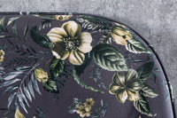 Design Bank PRÊT-À-PORTER Samt florales Muster und goldene Fußkappen