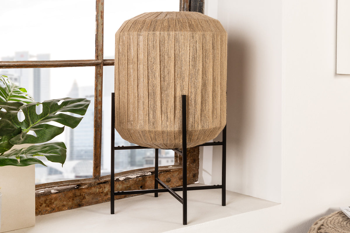 PURE NATURE Elegant table lamp 28cm natural rattan table lamp