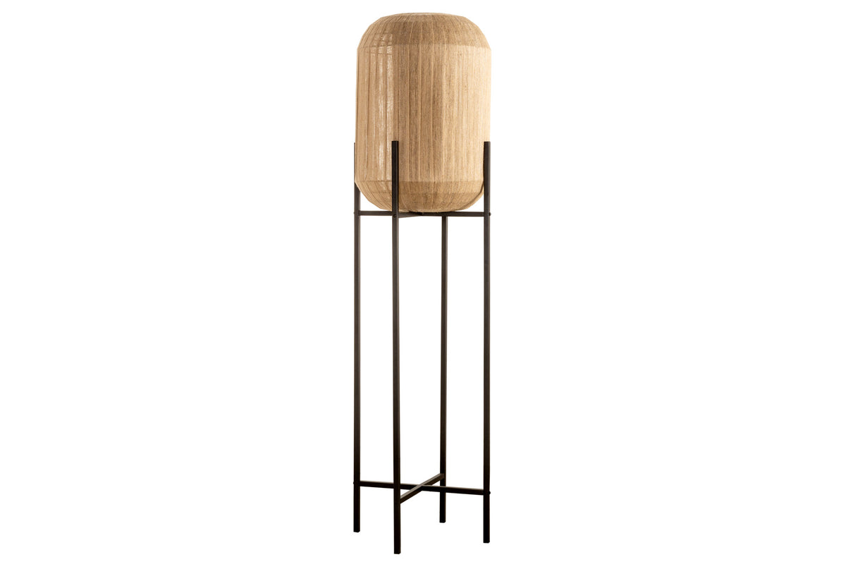 PURE NATURE Elegant floor lamp 150cm natural rattan floor lamp