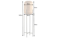 PURE NATURE Elegant floor lamp 150cm natural rattan floor lamp
