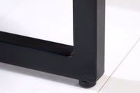 AMAZONAS solid coffee table 110cm mango wood metal black tree edge honey finish
