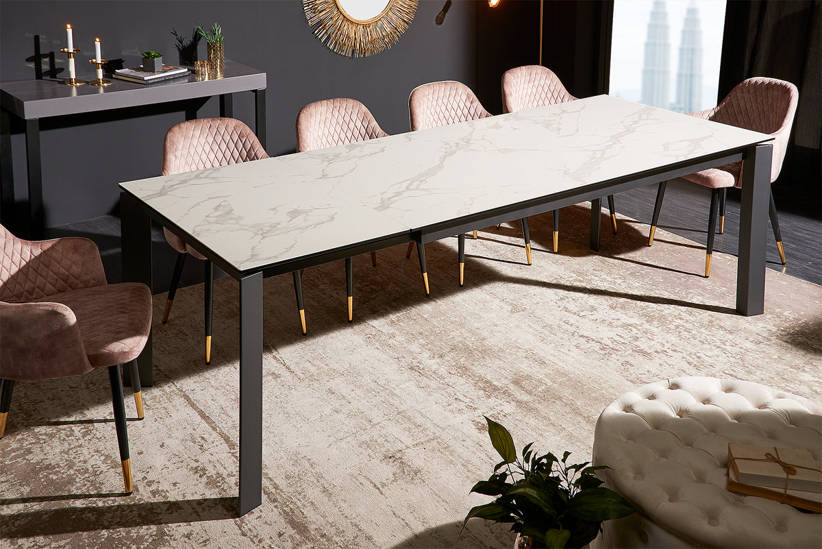 X7 Ausziehbarer Esstisch 180-240cm Granit Marmor Keramik made in Italy