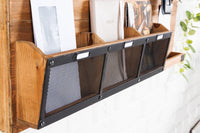 Praktisches Wandboard HERITAGE 80cm natur Pinie 6 Haken Kreidetafel Schlüsselbrett