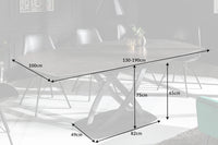 INCEPTION Ausziehbarer Esstisch 130-190cm Keramik made in Italy
