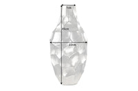 Elegante Vase ORGANIC ORIENT 45cm Hammerschlag Design