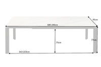 X7 Ausziehbarer Esstisch 180-240cm Granit Marmor Keramik made in Italy