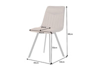 ASTON Design Stuhl mit Ziersteppung Retro Stil