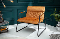 MUSTANG LOUNGER Retro lounge chair antique with decorative quilting