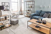 SNAKE Design shelf 165cm oak look bookcase with five shelves