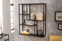 SLIM LINE Industrial Wandregal 91cm Esche fünf Regalböden