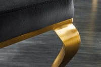 Eleganter Stuhl MODERN BAROCK Samt mit Löwenkopf