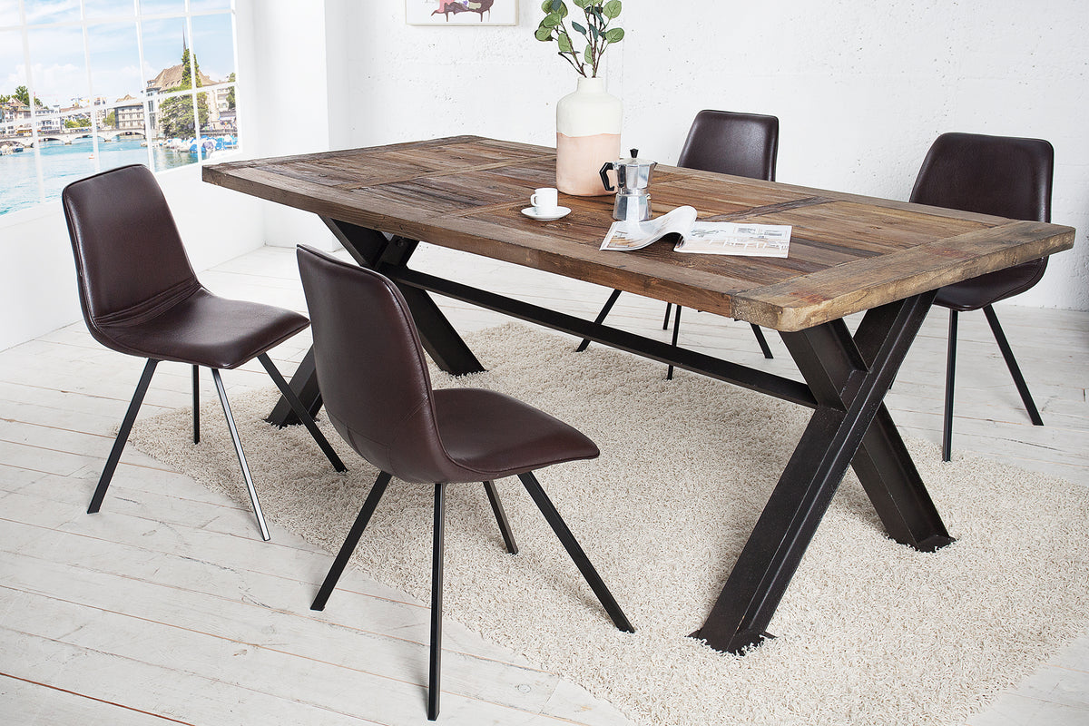 AMSTERDAM CHAIR Retro Stuhl antik braun Designklassiker