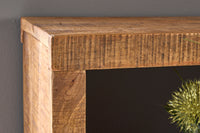 IRON CRAFT Massives Regal 172cm Mangoholz Bücherregal acht Fächer Industrial Design