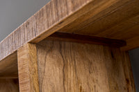 IRON CRAFT Massives Regal 172cm Mangoholz Bücherregal acht Fächer Industrial Design