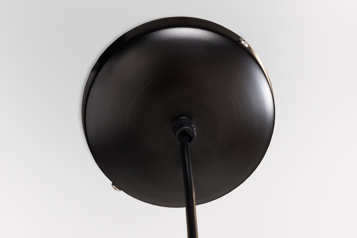Boho Hängelampe VIENNA 45cm natur schwarz Wiener Geflecht Leuchte