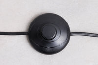Boho Stehlampe VIENNA 142cm natur schwarz Wiener Geflecht Metall Dreifuß Stehleuchte