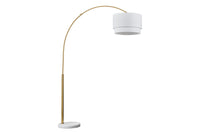 Extendable floor lamp LOUNGE DEAL 210cm metal marble base arc lamp
