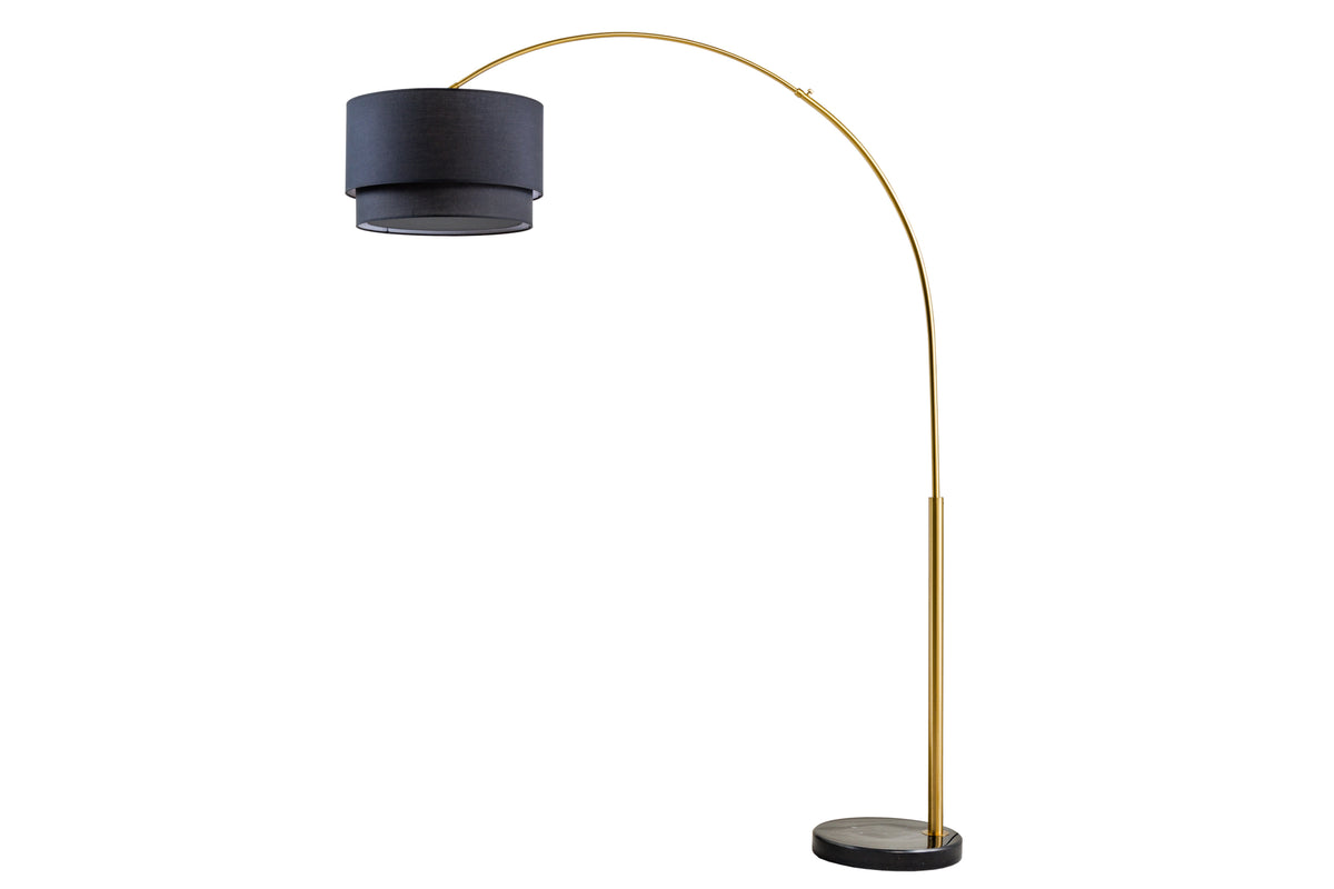 Extendable floor lamp LOUNGE DEAL 210cm metal marble base arc lamp