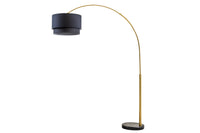 Extendable floor lamp LOUNGE DEAL 210cm metal marble base arc lamp