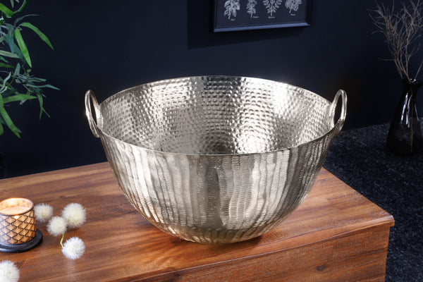 GINKGO Decorative bowl 42cm gold handmade metal
