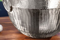 Handgearbeitete Deko Schale ORIENT 40cm Metall Hammerschlag Design