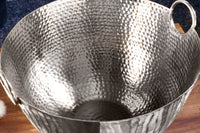 Handgearbeitete Deko Schale ORIENT 40cm Metall Hammerschlag Design