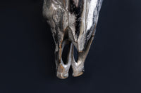 Design Schädel MATADOR 70cm silber Aluminium Wanddekoration