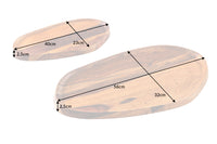 Massives Tablett 2er Set AMAZONAS handgearbeitet