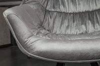THE DUTCH COMFORT design chair velvet retro style with armrests