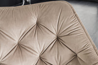 THE DUTCH COMFORT velvet chair with high-quality upholstery and armrest