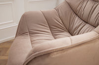 THE DUTCH COMFORT design chair velvet retro style with armrests