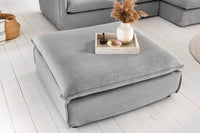 HEAVEN Großer Hussenhocker 100cm Leinenstoff