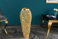 Filigrane Design XXL Vase ABSTRACT LEAF gold Handarbeit