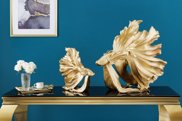 Design Deko Figur Kampffisch CROWNTAIL Betta Fisch Skulptur