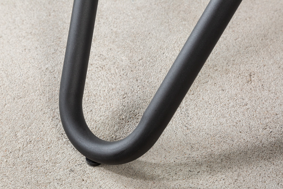 ELLIPSE Runder Esstisch 120cm anthrazit Keramik Hairpin Legs made in Italy