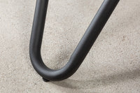 ELLIPSE Runder Esstisch 120cm anthrazit Keramik Hairpin Legs made in Italy