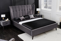 SIXTIES Modernes Doppelbett 160x200cm Queensize Polsterbett