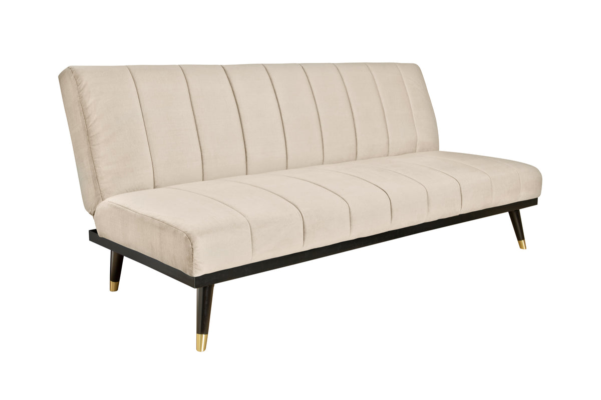 PETIT BEAUTÉ Design Schlafsofa 180cm Samt 3-Sitzer