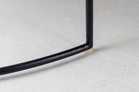 2er Set Runde Couchtische ELEMENTS 60cm schwarz Metall Tabletttisch Beistelltisch handmade