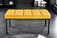 PETIT BEAUTÉ Design Sitzbank 80cm Cord schwarzes Gestell