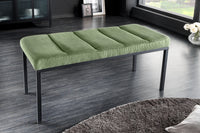 PETIT BEAUTÉ Design Sitzbank 80cm Cord schwarzes Gestell