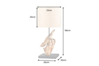 EL TORO Extravagant table lamp 68cm black bull head table lamp