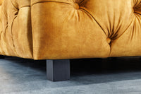 Kingsize Doppelbett PARIS Samt Chesterfield Design