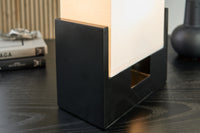 Moderne Tischlampe TWILIGHT 25cm schwarz beige Tischleuchte
