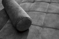 COUTURE Modernes Schlafsofa 196cm Microvelours 3-Sitzer Couch Bettfunktion ink. Kissen