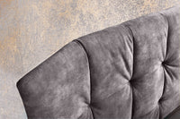 BOUTIQUE design double bed 160x200cm petrol velvet queen size bed frame