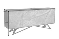 MOUNTAIN SOUL Massivholz Sideboard 175cm echter Naturstein Akazie Anrichte